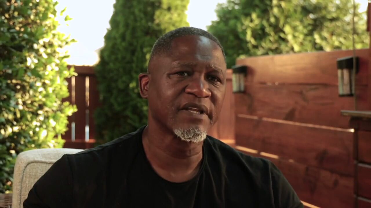 Dominique Wilkins recording a message about Dr. Joe Krzemien