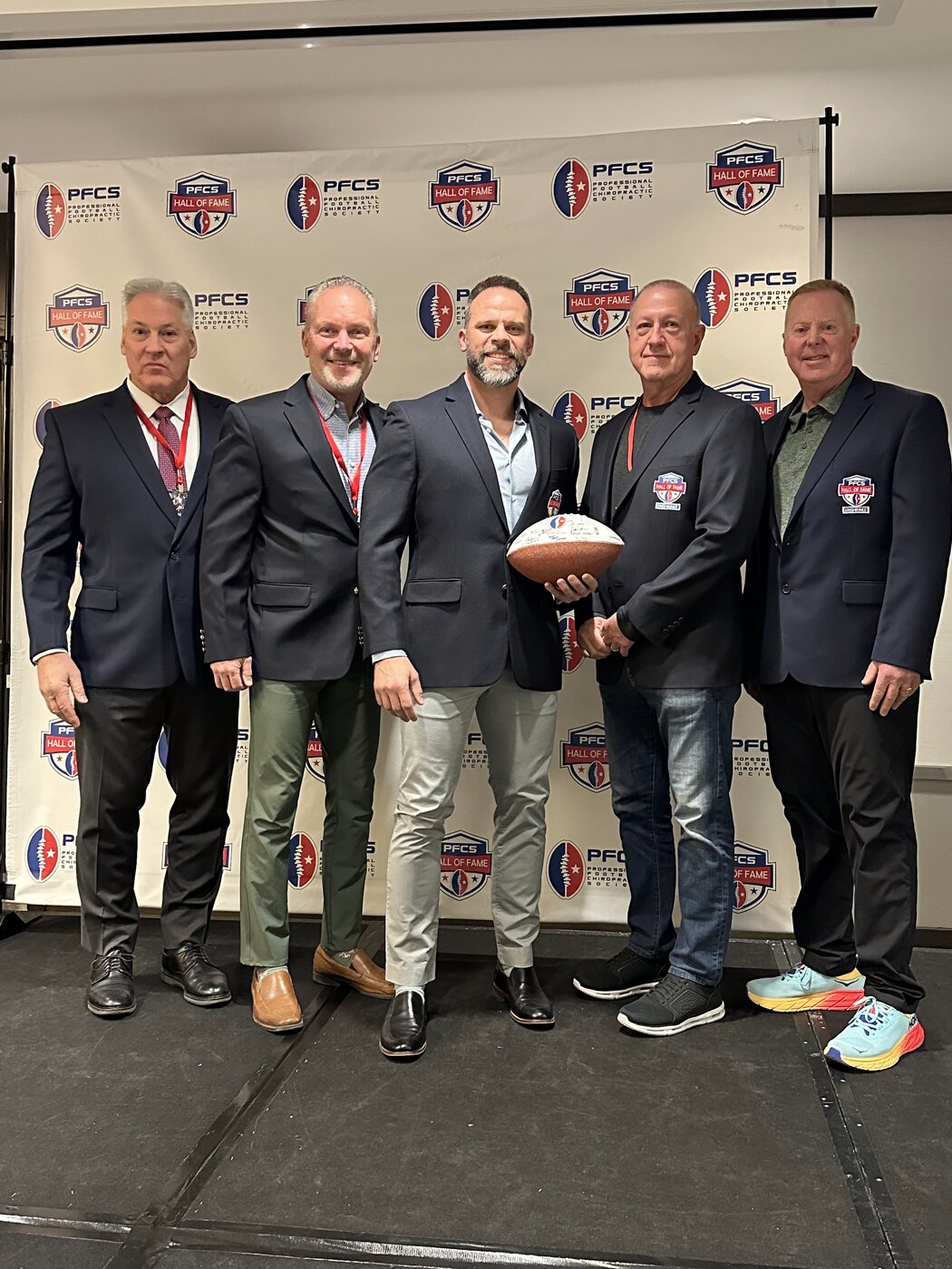 Dr. Joe Krzemien with the 2025 PFCS Hall of Fame inductees